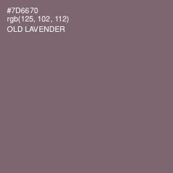 #7D6670 - Old Lavender Color Image